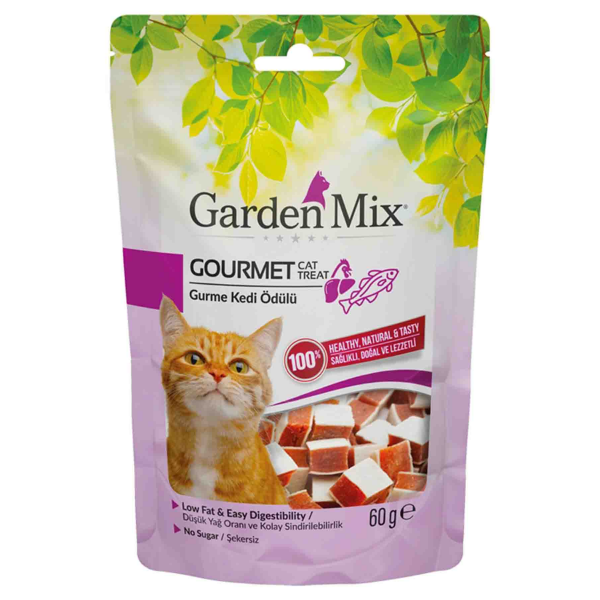 Garden Mix Gurme Balıklı ve Tavuklu Kedi Ödül Maması 60gr