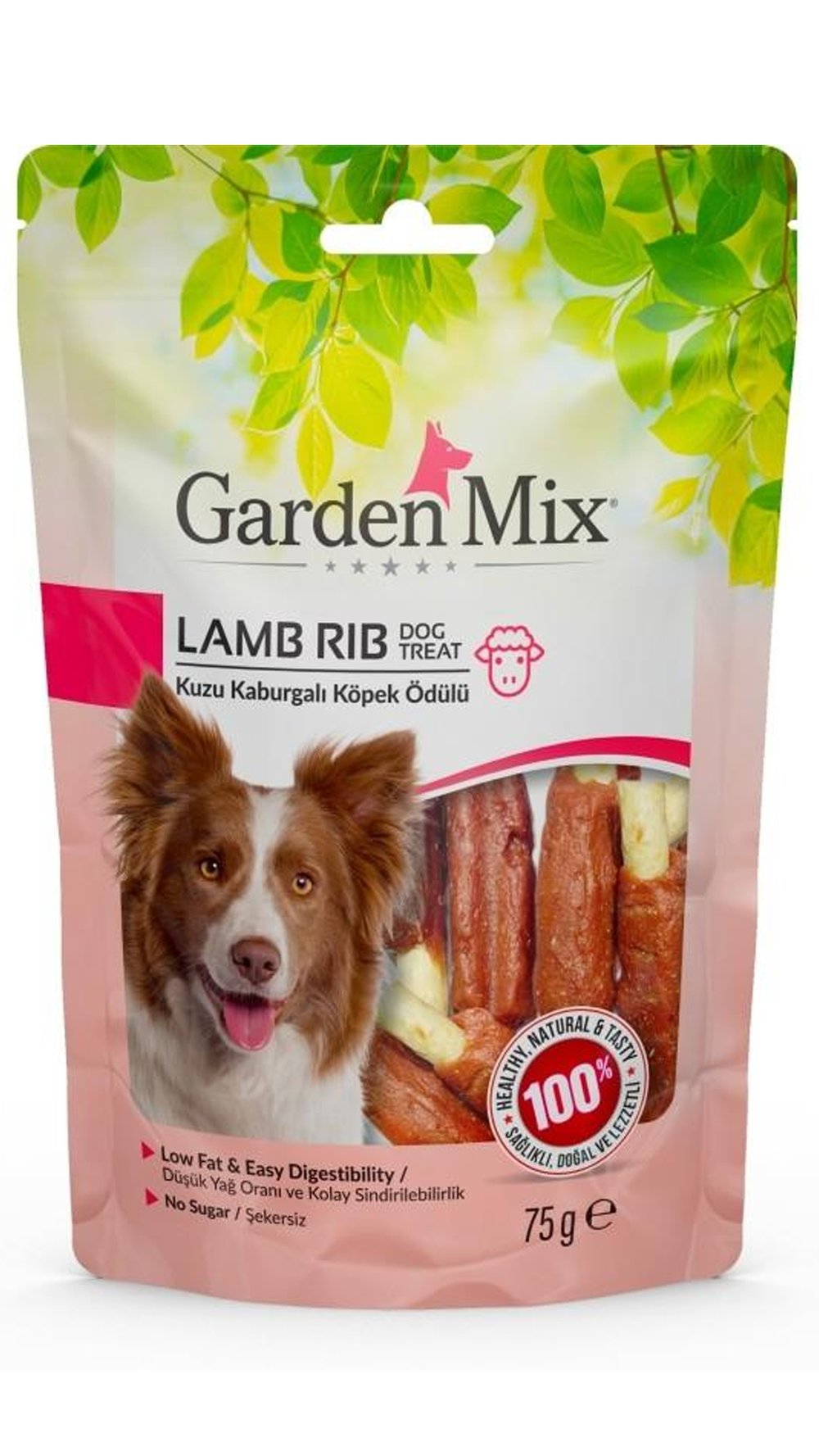 GARDEN MİX KUZU KABURGALI KÖPEK ÖDÜLÜ 75 GR