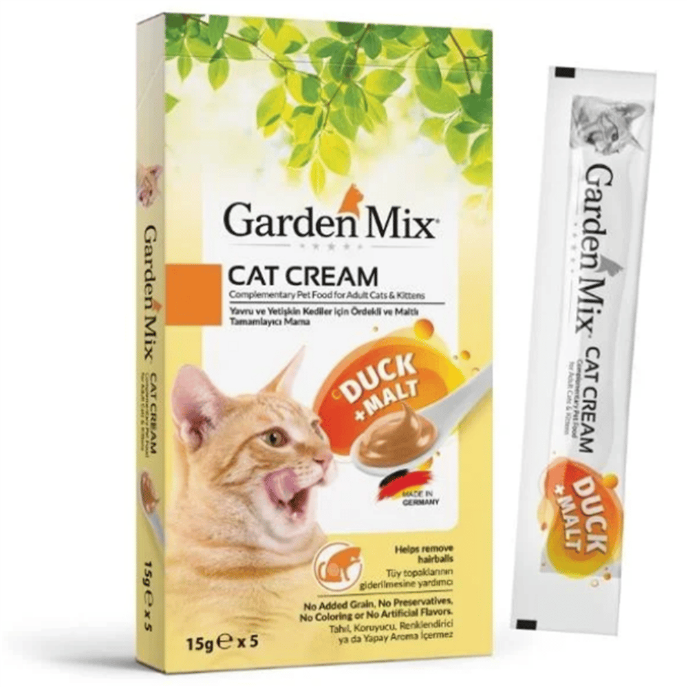 Garden Mix Malt ve Ördekli Krema Kedi Ödül Maması 15gr (5li)