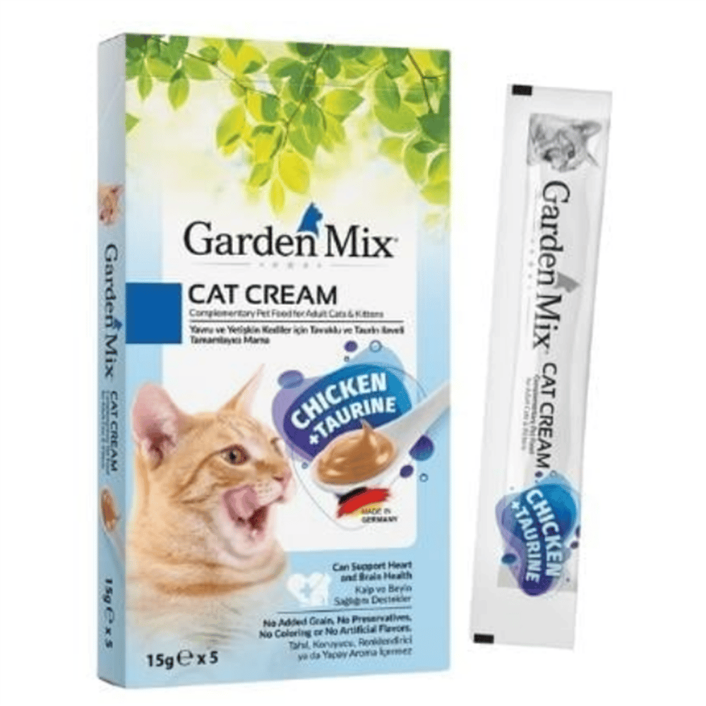 Garden Mix Taurin ve Tavuklu Krema Kedi Ödül Maması 15gr (5li)