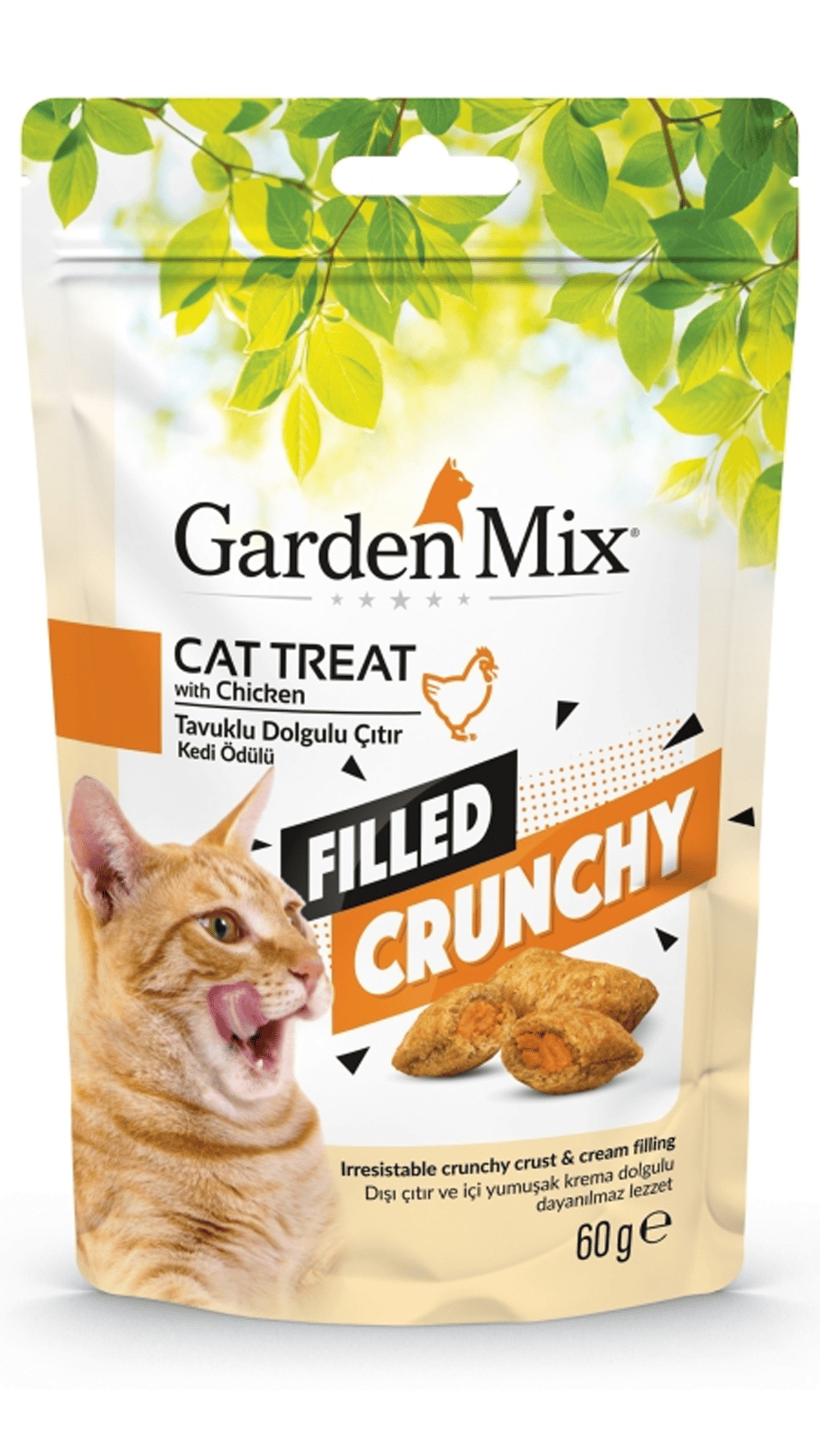 Garden Mix Tavuklu İçi Dolgulu Kedi Ödül Maması 60gr