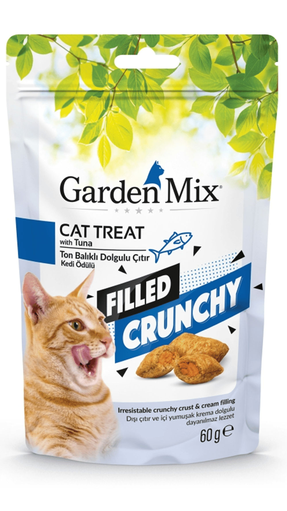 Garden Mix Ton Balıklı İçi Dolgulu Kedi Ödül Maması 60gr