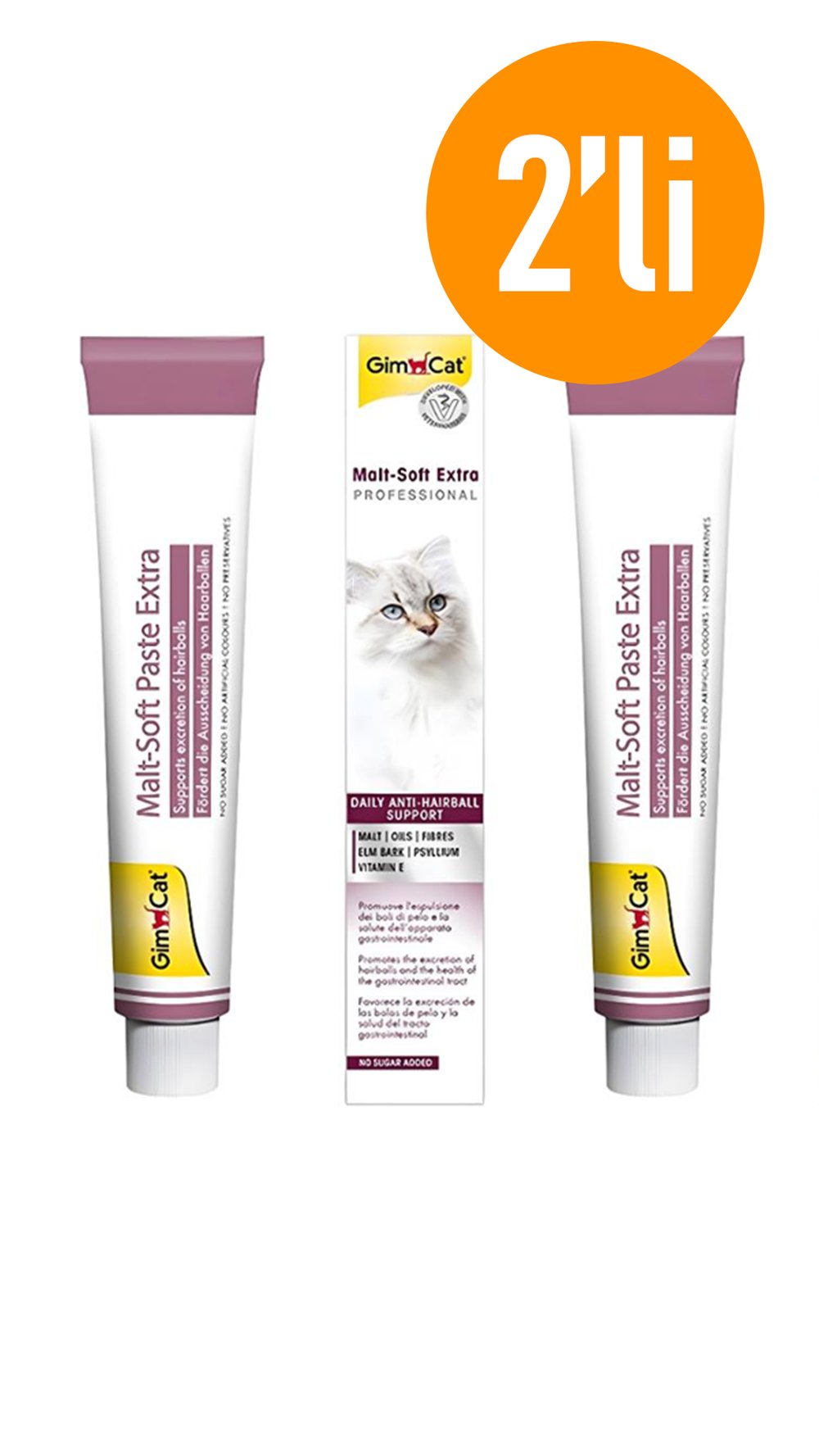 GIMCAT KEDİ MALT SOFT EXTRA 100 GR 2 ADET