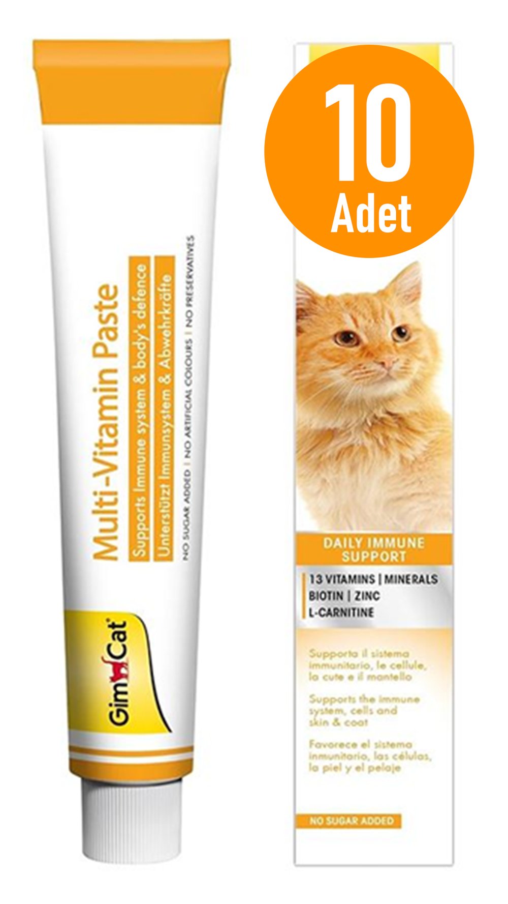 GimCat Multi-Vitamin Kedi Macunu 20gr 10 Adet