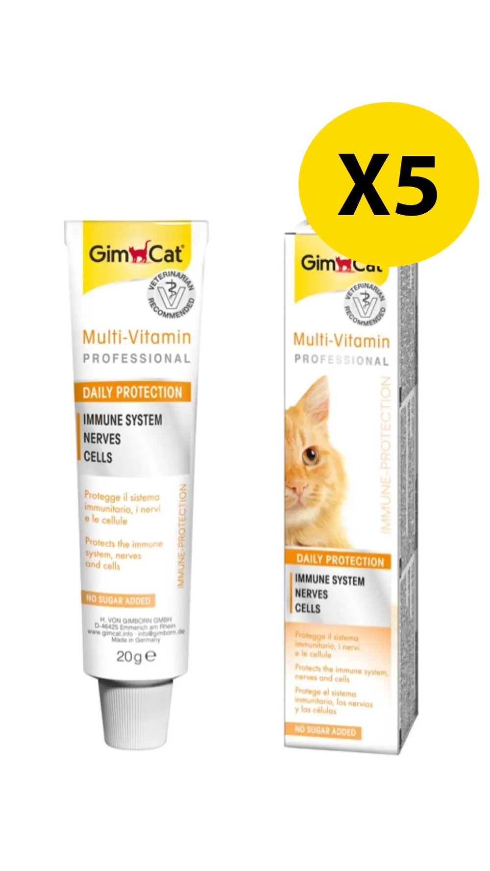 GimCat Multi-Vitamin Kedi Macunu 20gr 5 Adet