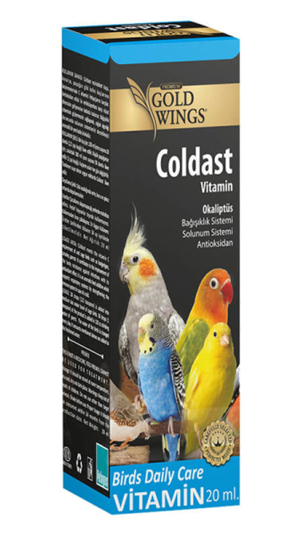 GOLD WİNGS PREMİUM SOLUNUM SİSTEMİ ANTİOKSİD 20cc