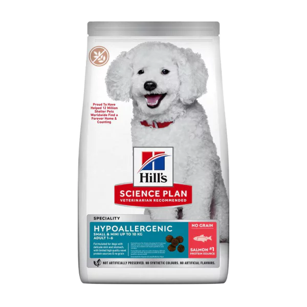 Hill's SCIENCE PLAN Hypo-Allergenic Somonlu Küçük Irk Yetişkin Köpek Maması 1,5kg