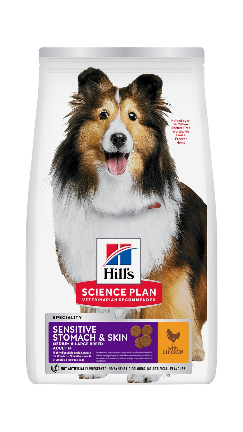 Hills Sensitive Stomach Skin Tavuklu Yetişkin Köpek Maması 2.5kg