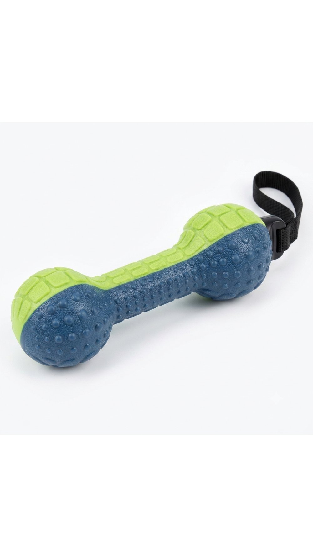 Kauçuk Sesli Dumbell Model Köpek Diş Kaşıma ve Eğitim Oyuncağı