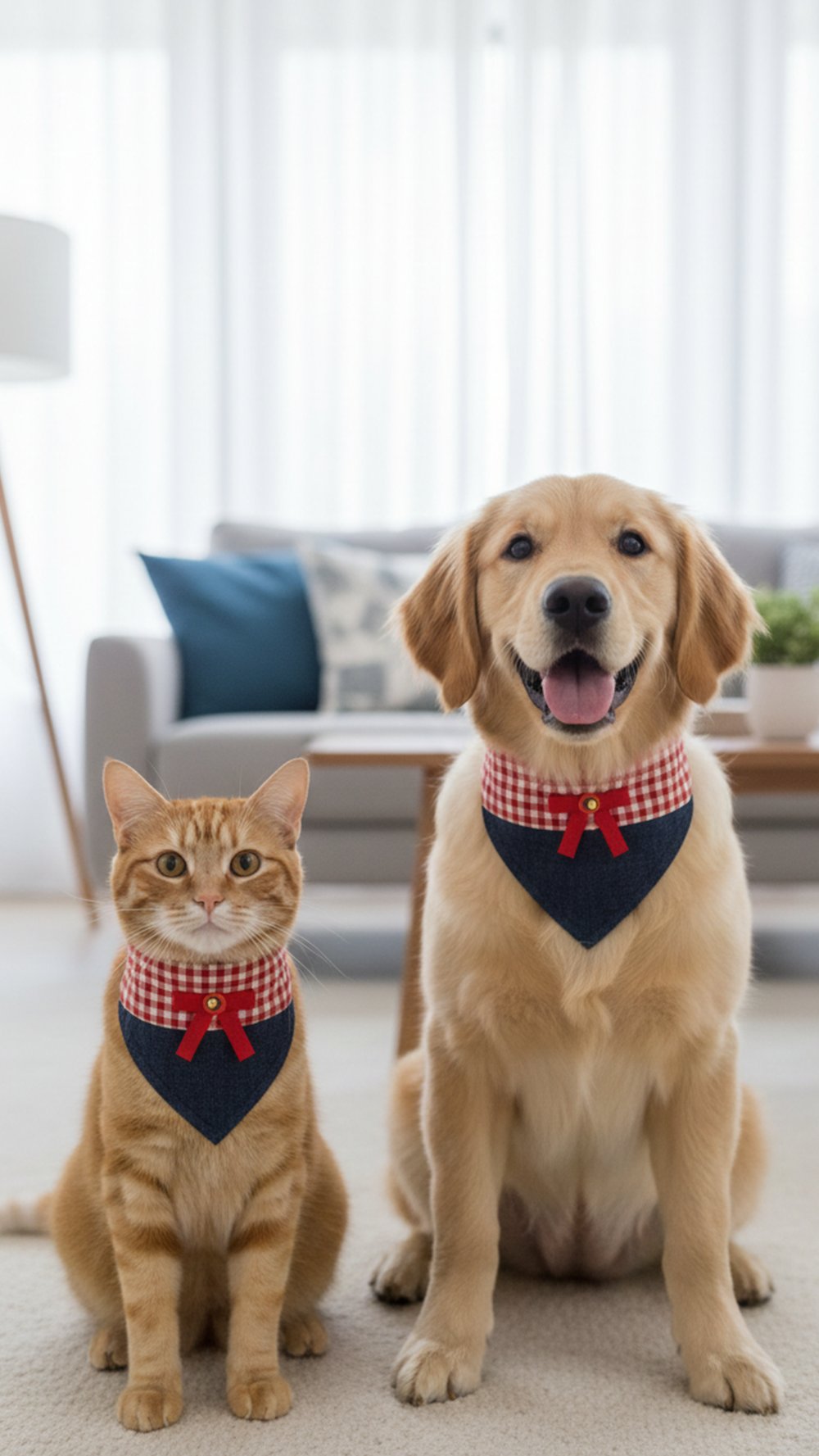 Kedi ve Köpek Blue Jean Fular Tasma