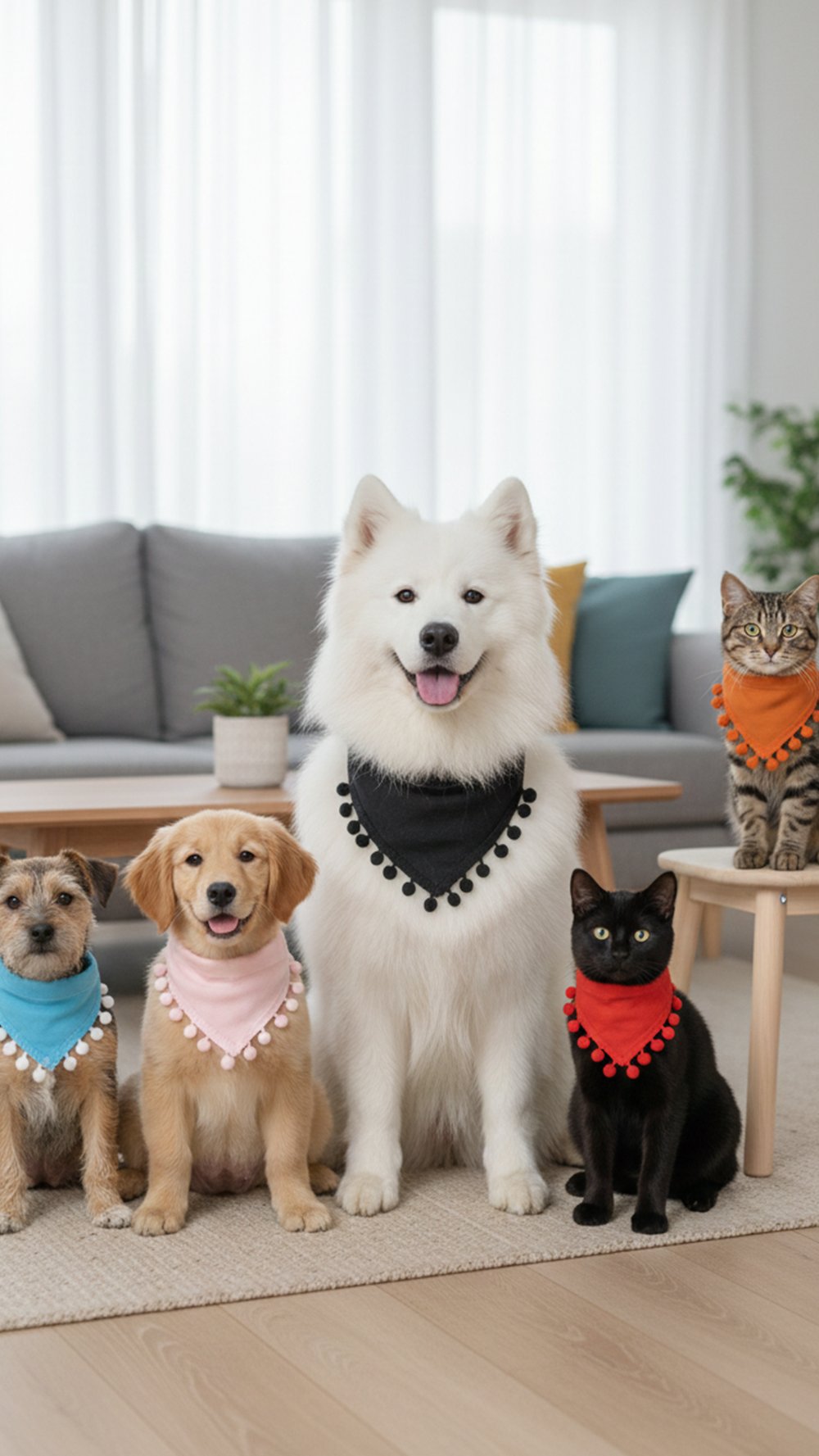 Kedi ve Köpek Bubble Fular Tasma
