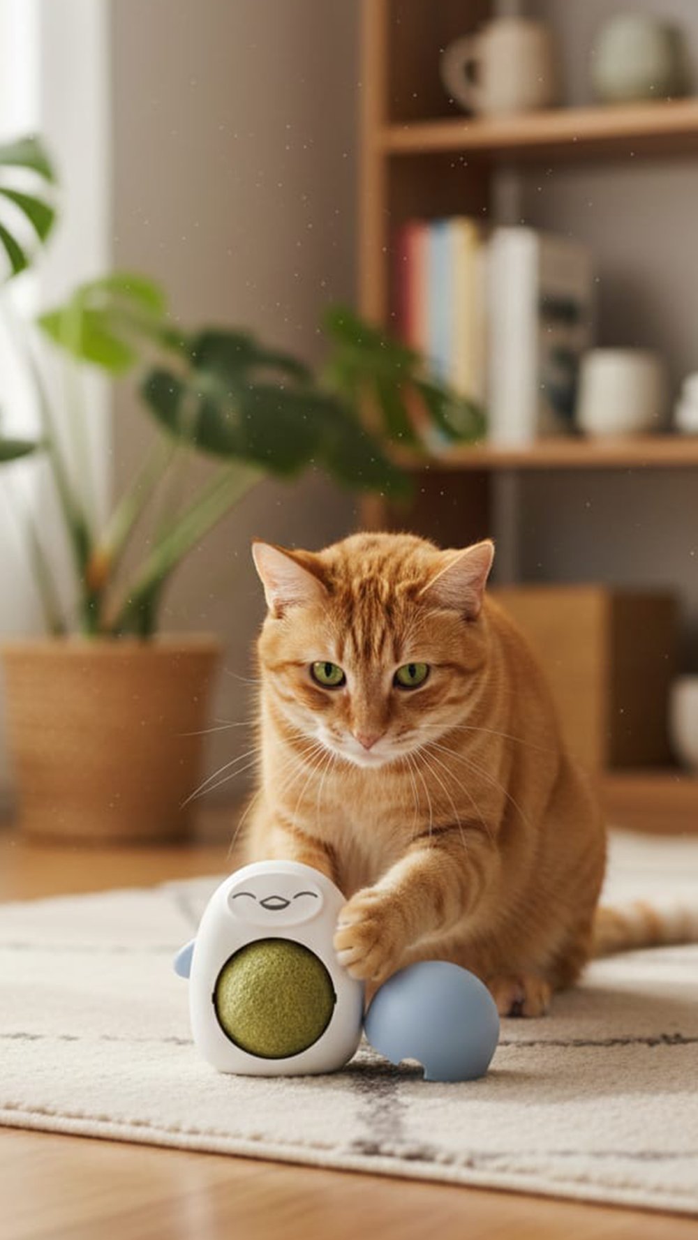 Kedi Yalama Topu Panda Model Kedi Catnip