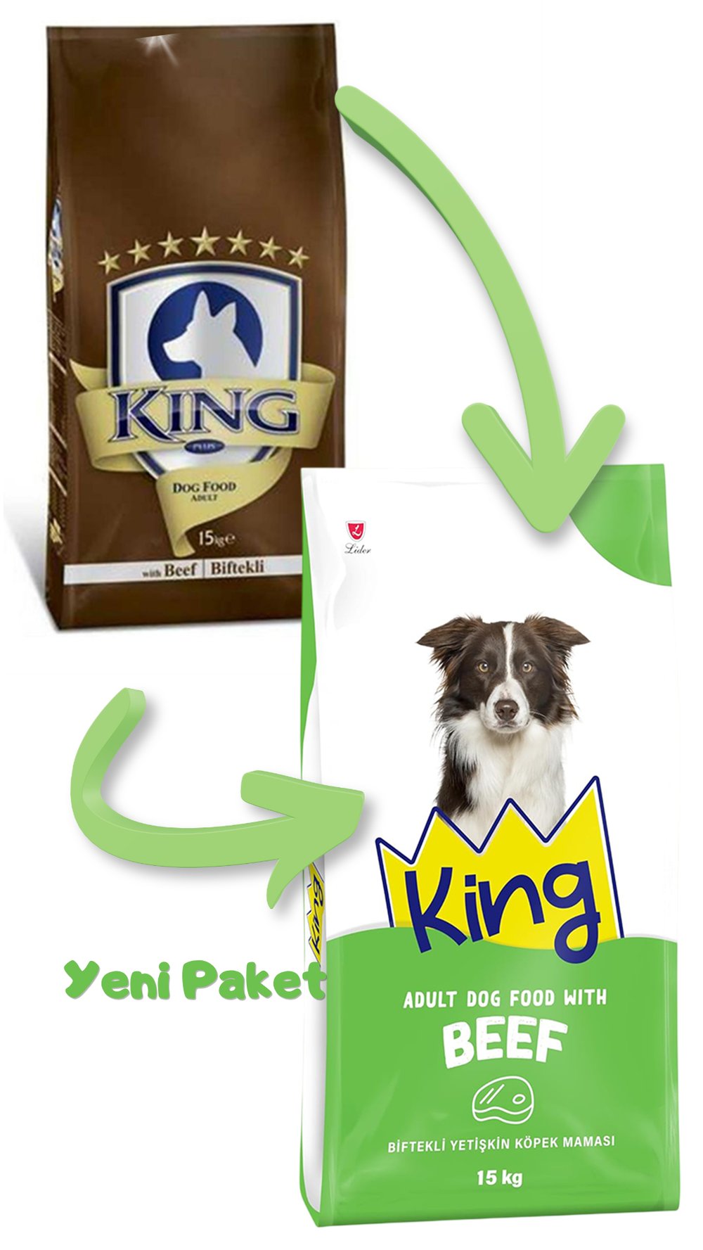 King Biftekli Köpek Maması 15 Kg