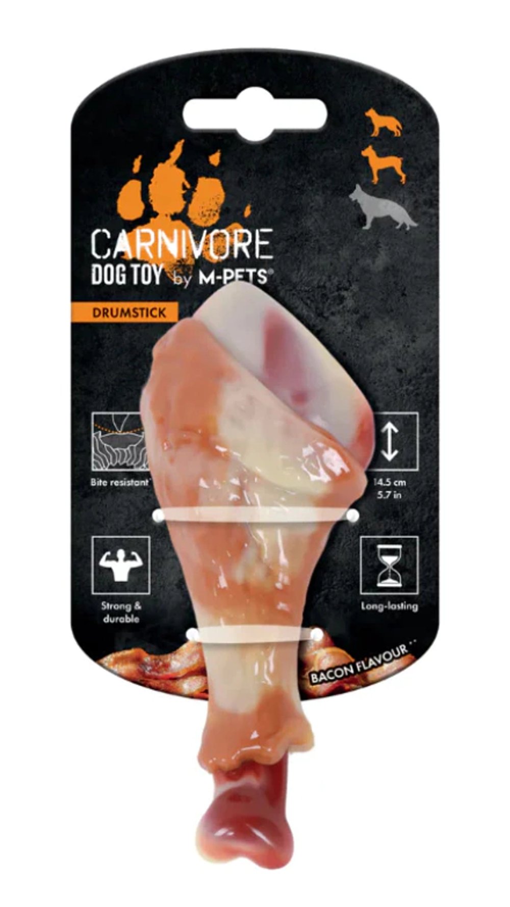 M-PETS CARNIVORE DOG TOY DRUMSTICK PASTIRMA AROMAL