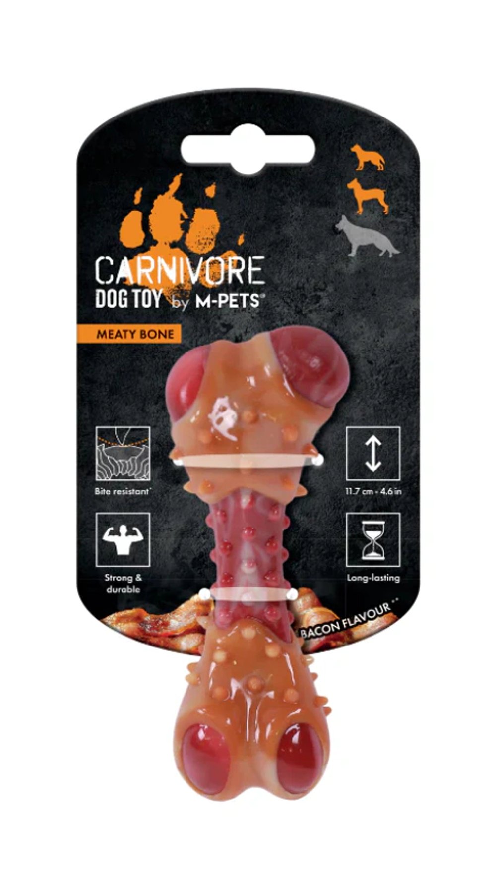 M-PETS CARNIVORE DOG TOY MEATY BONE (S) PASTIRMA A