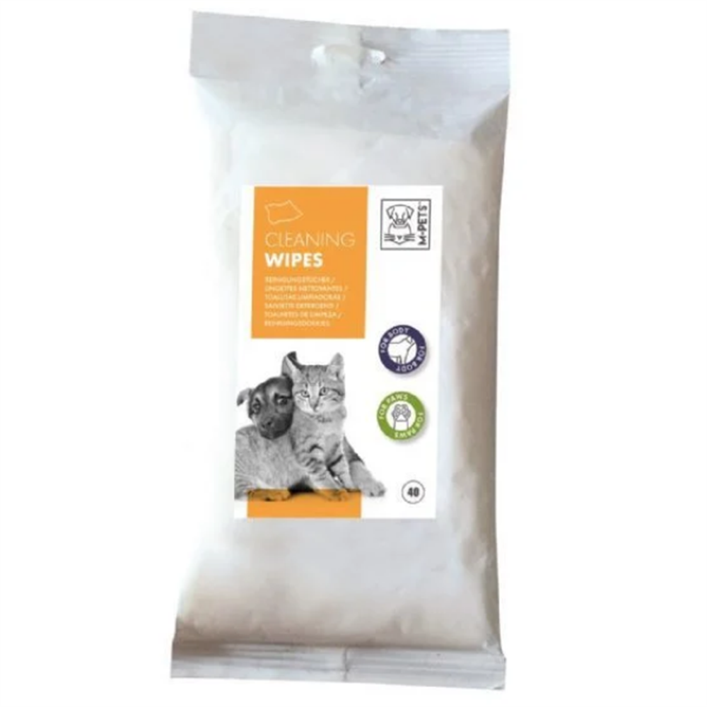 M-Pets Kedi ve Köpekler İçin Temizleme Mendili 40lı