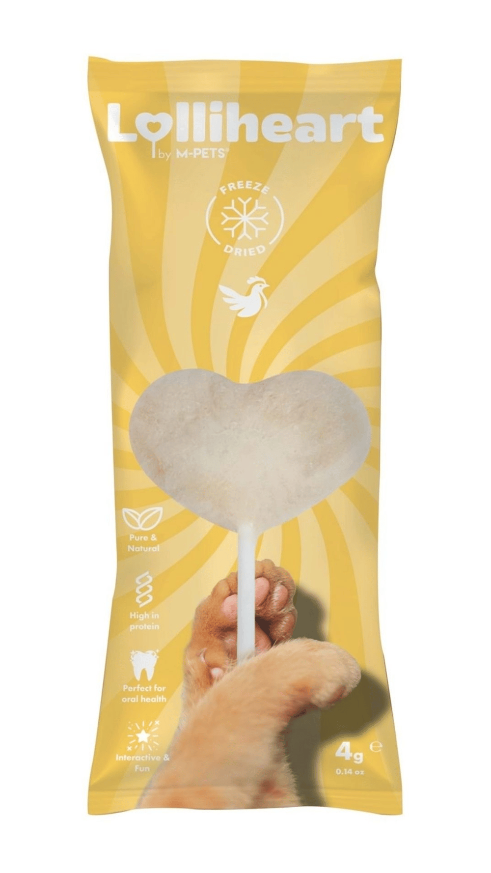M-PETS LOLLİHEART TAVUKLU KEDİ ÖDÜLÜ 4GR