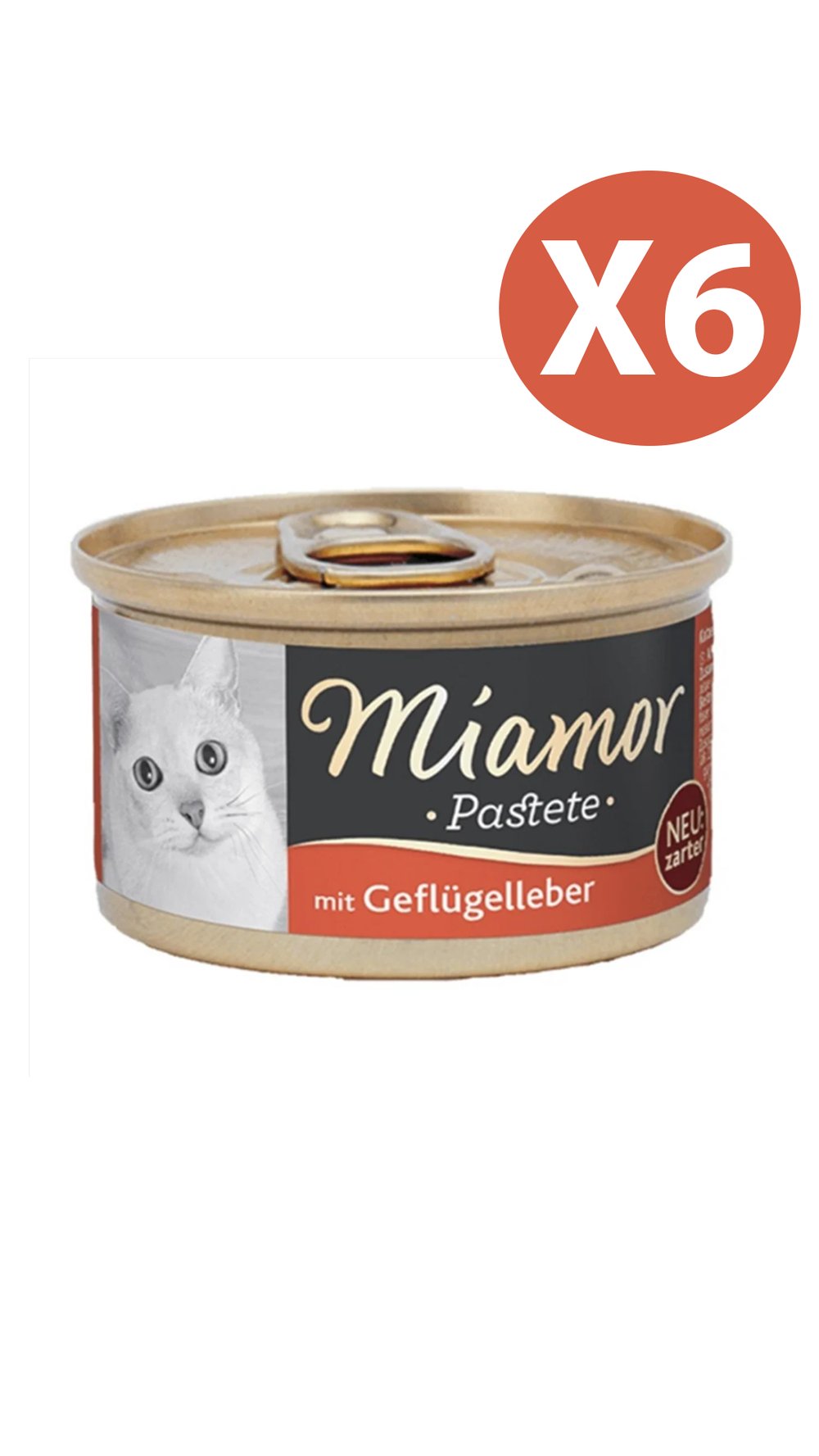 Miamor Pastete Ciğerli Yetişkin Kedi Konservesi 85 gr 6 Adet