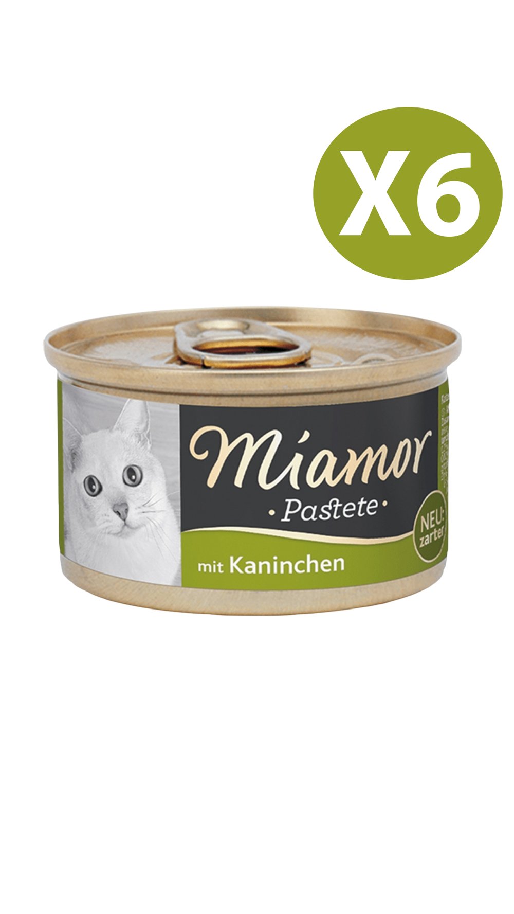 MIAMOR PASTETE TAVŞANLI KEDİ KONSERVESİ 85 g 6 Adet