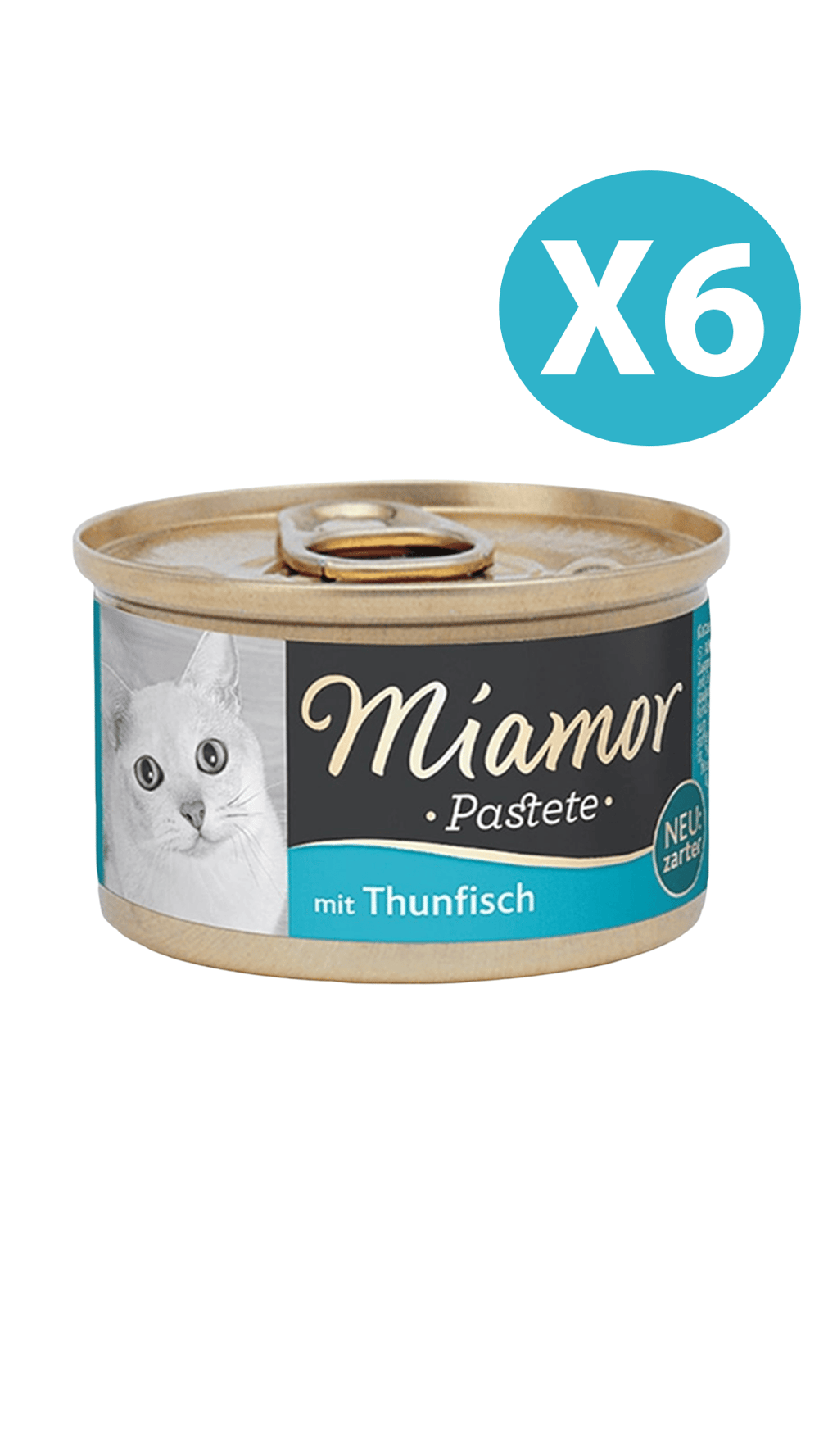 MIAMOR PASTETE TON BALIKLI KEDİ KONSERVESİ 85 g 6 Adet
