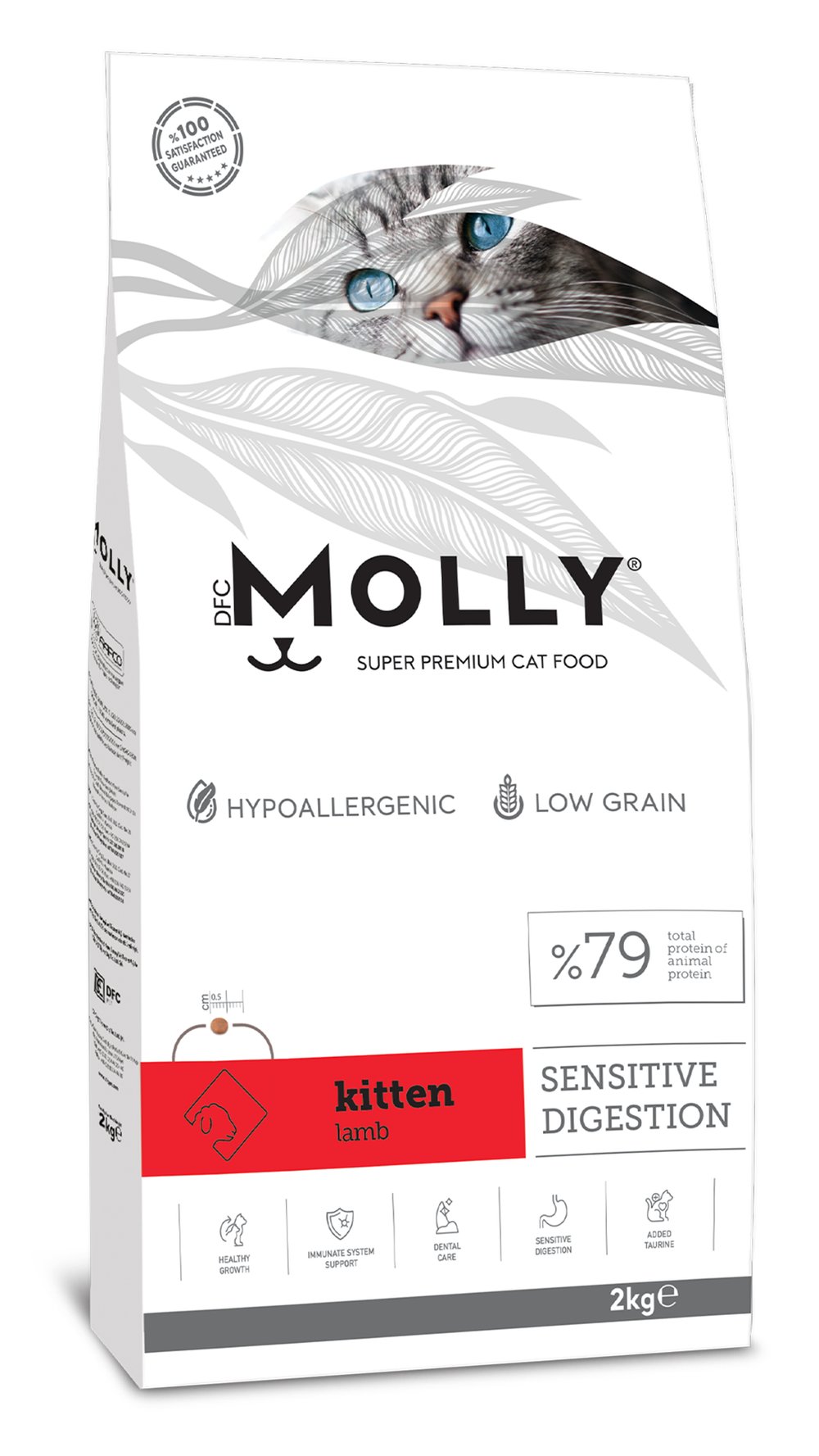 Molly Hipoalerjenik Kuzu Etli Düşük Tahıllı Yavru Kedi Maması 2kg