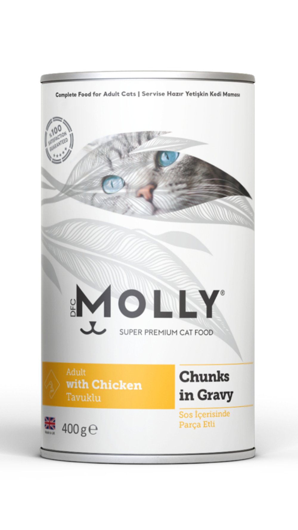 MOLLY KONSERVE YETİŞKİN KEDİ SOSLU TAVUKLU 400 GR