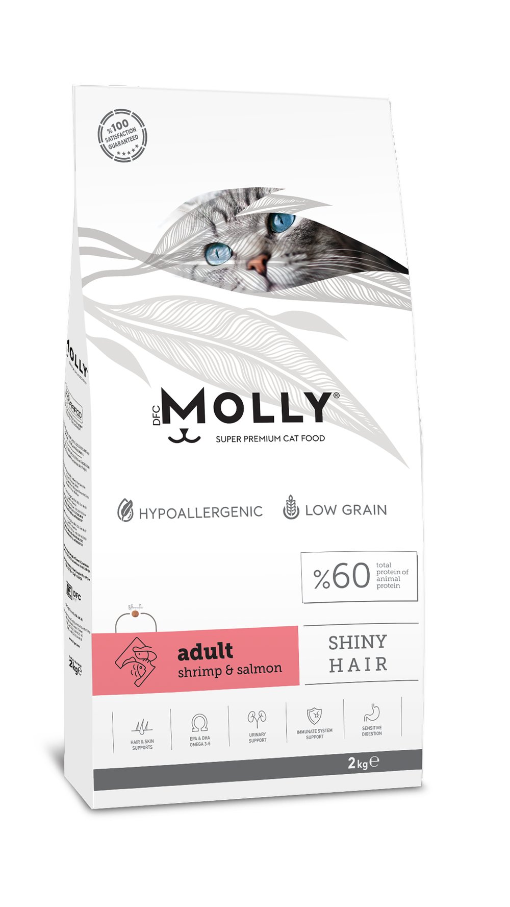 Molly Yetişkin Kedi Maması Karidesli & Somonlu 2Kg