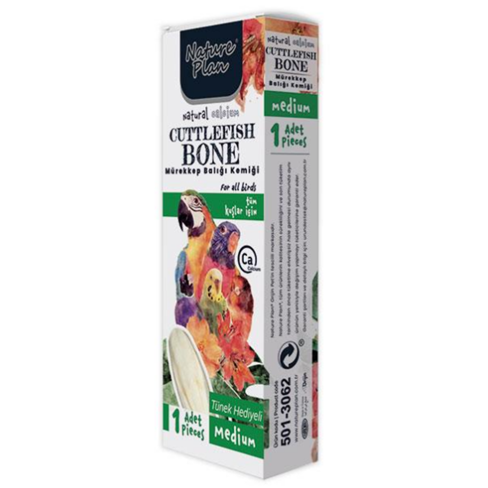Nature Plan Kuşlar için Mürekkep Balığı Kemiği Medium