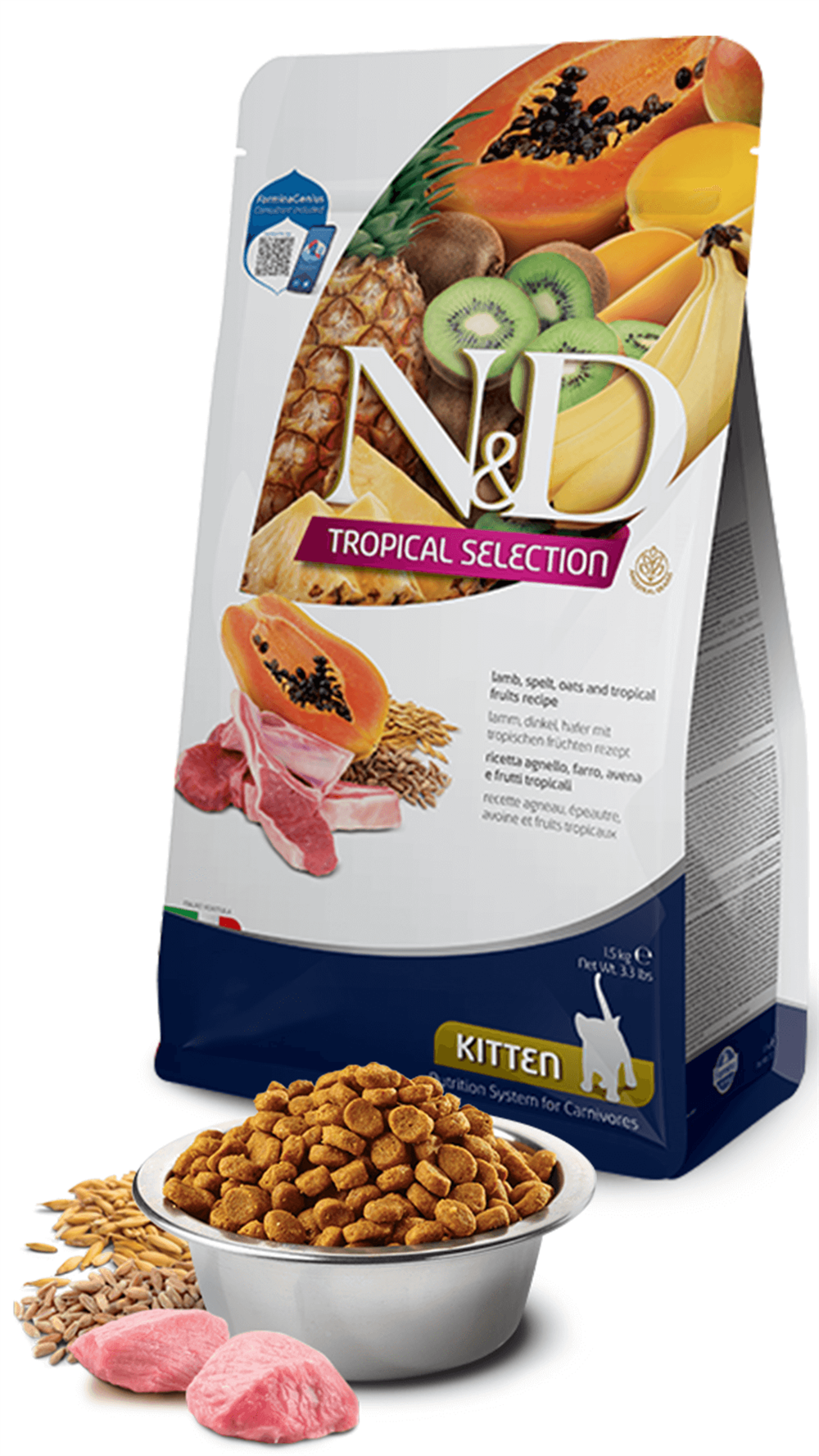 N&D Tropical Selection Kuzulu Yavru Kedi Maması 1,5 Kg