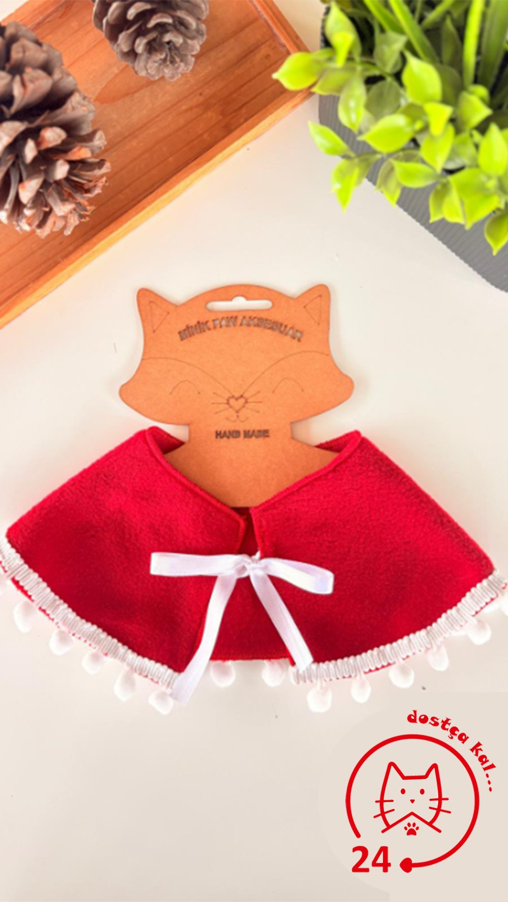 Kedi ve Köpek Noel Panço Tasma Yılbaşı Panço Tasma