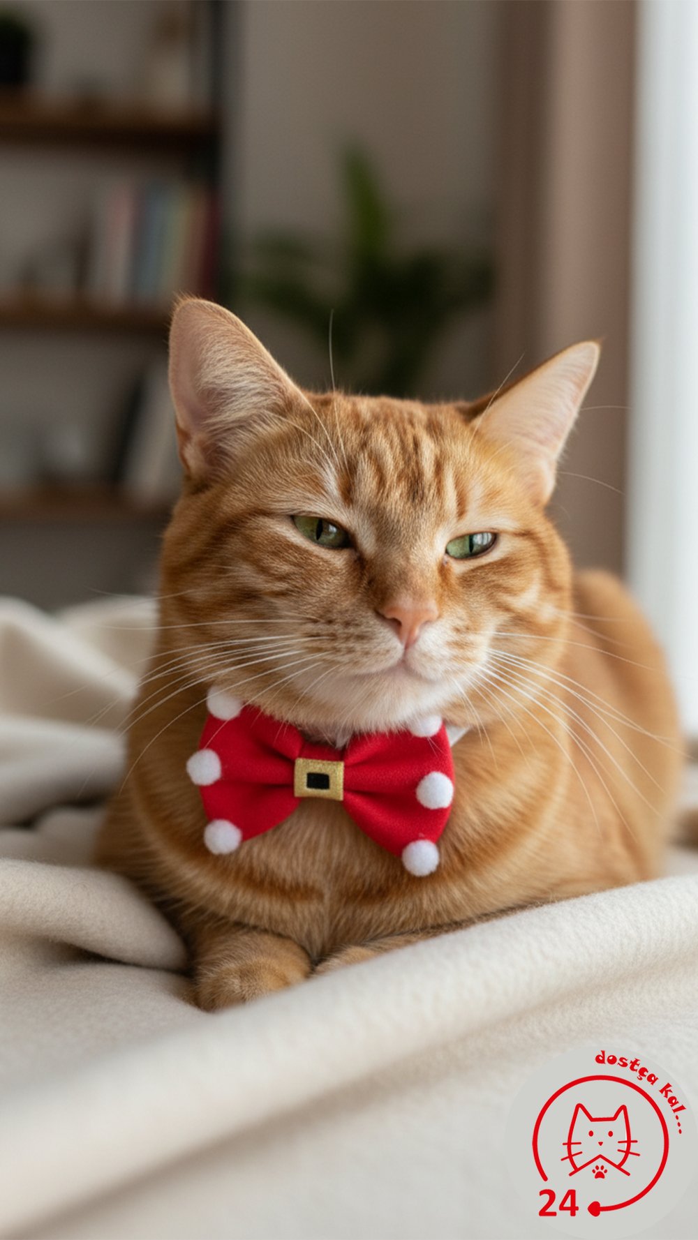 Kedi ve Köpek Noel Papyon Tasma Yılbaşı Papyon Tasma