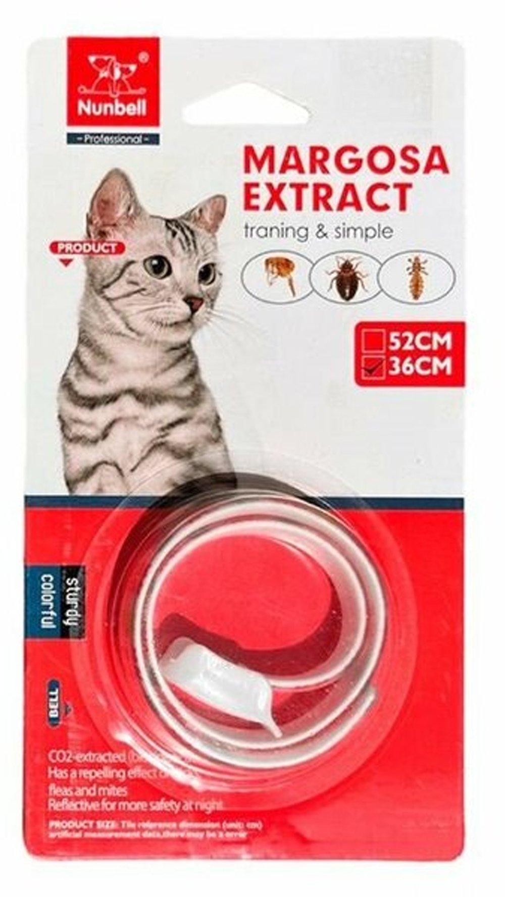 NUNBELL KEDİ BİT PİRE KENE UZAK.TAS. 36CM