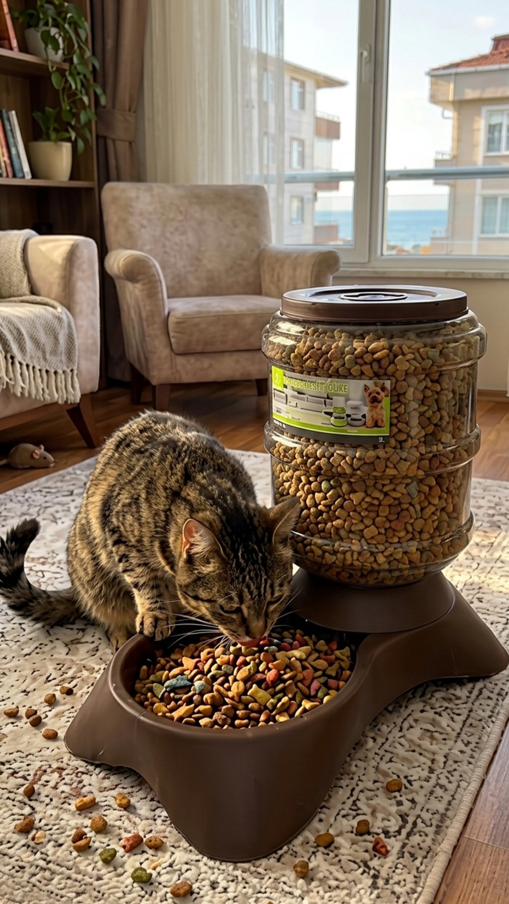 Nunbell Kedi Ve Köpek Damacana Mama Kabı 3800Ml