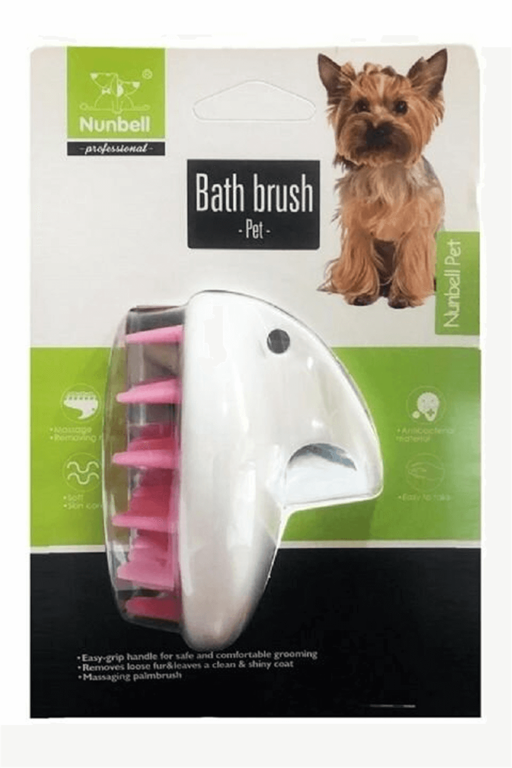 Nunbell Köpekler İçin Masaj Ve Yıkama Fırçası
