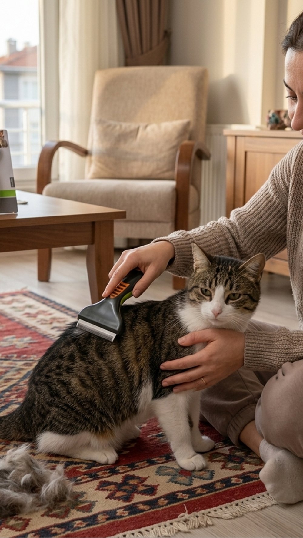 Nunbell Kedi ve Köpek Tüy Düzeltme Tarağı M