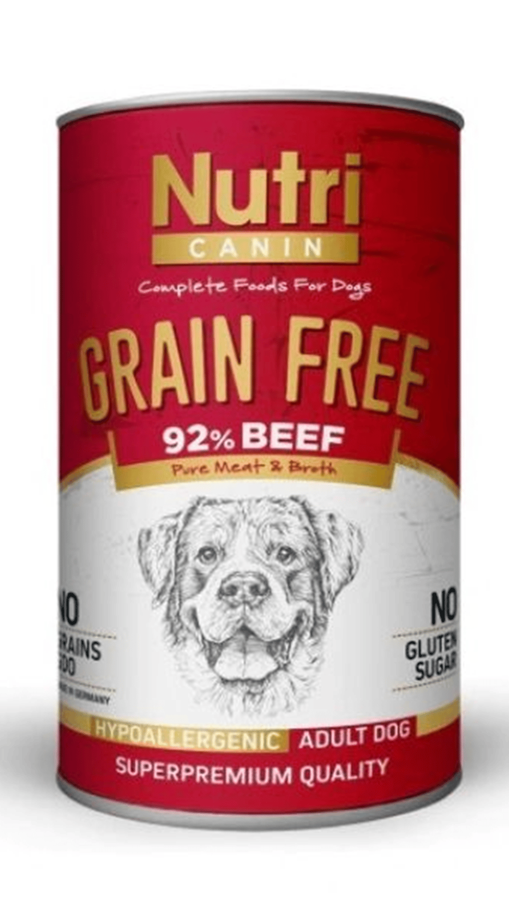 Nutri Canin Biftekli ve Patatesli Tahılsız Köpek Konservesi 400gr