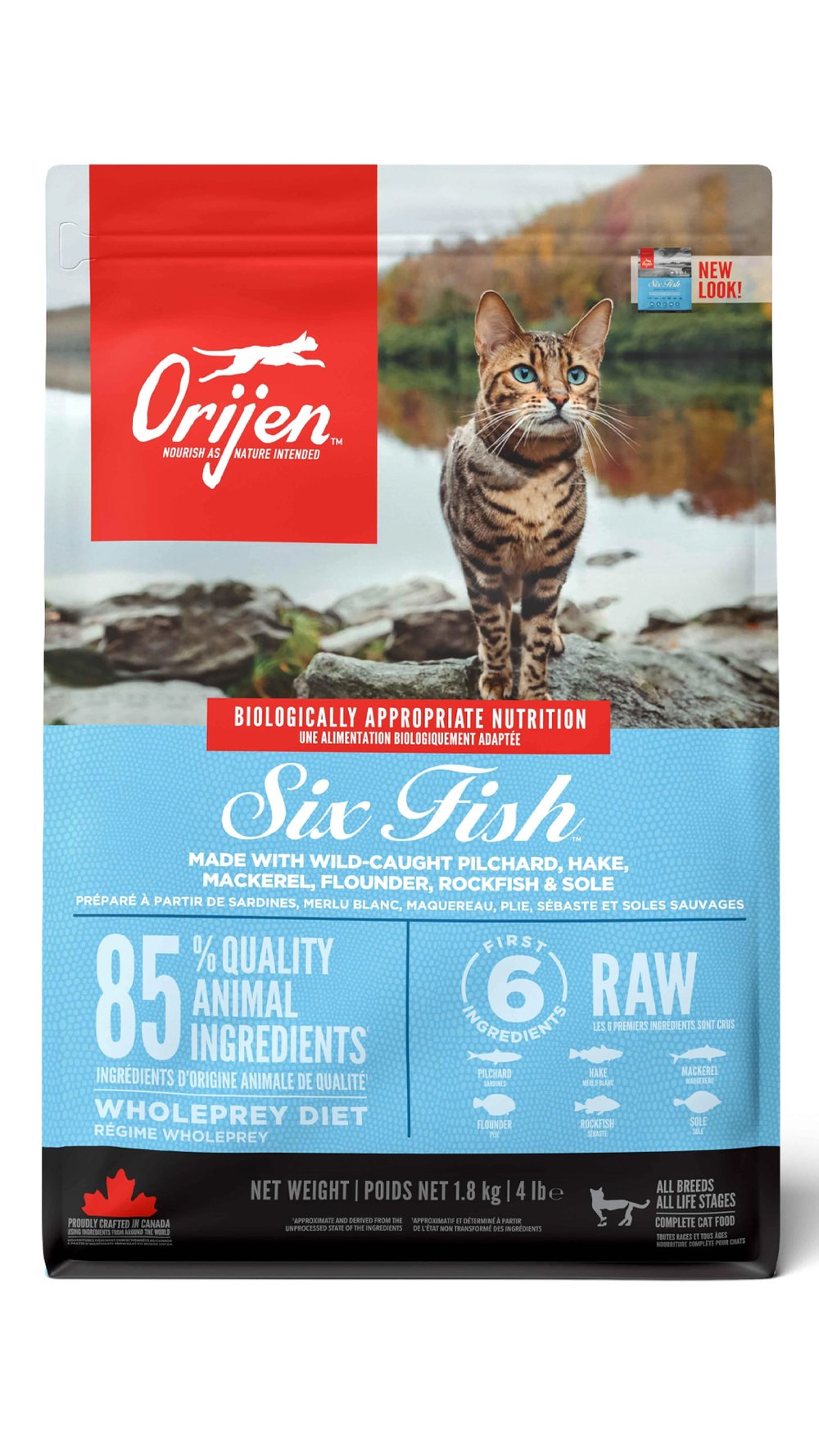 Orijen 6 Fish 6 Balıklı Tahılsız Kedi Maması 1,8kg