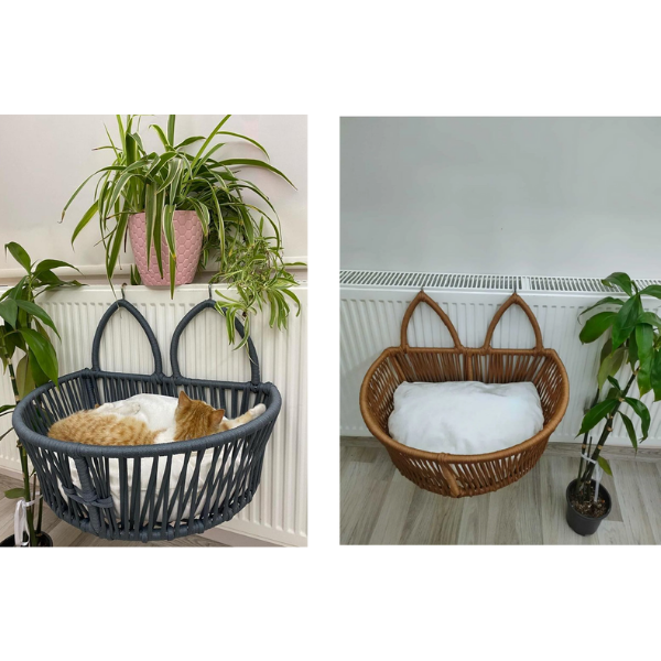 Pati Kulak Petek Askılı Kedi Yatağı