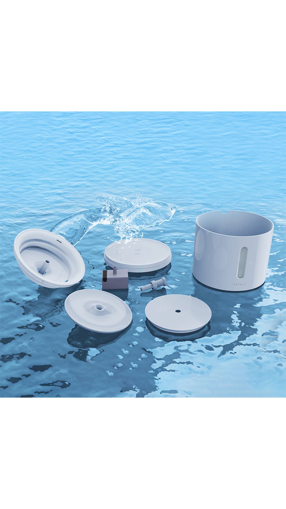 PETKIT Eversweet Solo 2 Smart Pet Kablosuz Otomatik Su Pınarı Beyaz 