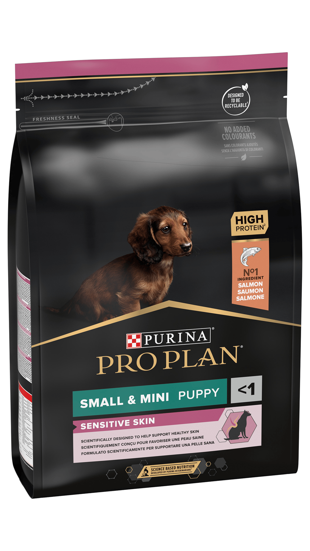 Pro Plan Puppy Small&Mini Sensitive Skin Somonlu Küçük Irk Yavru Köpek Maması 3kg