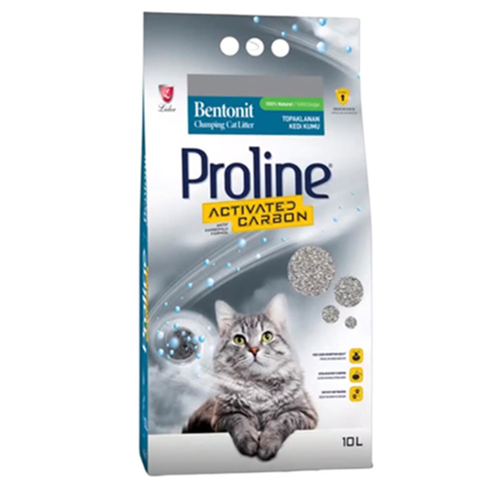 Proline Aktif Karbonlu Bentonit Kedi Kumu 10 Lt