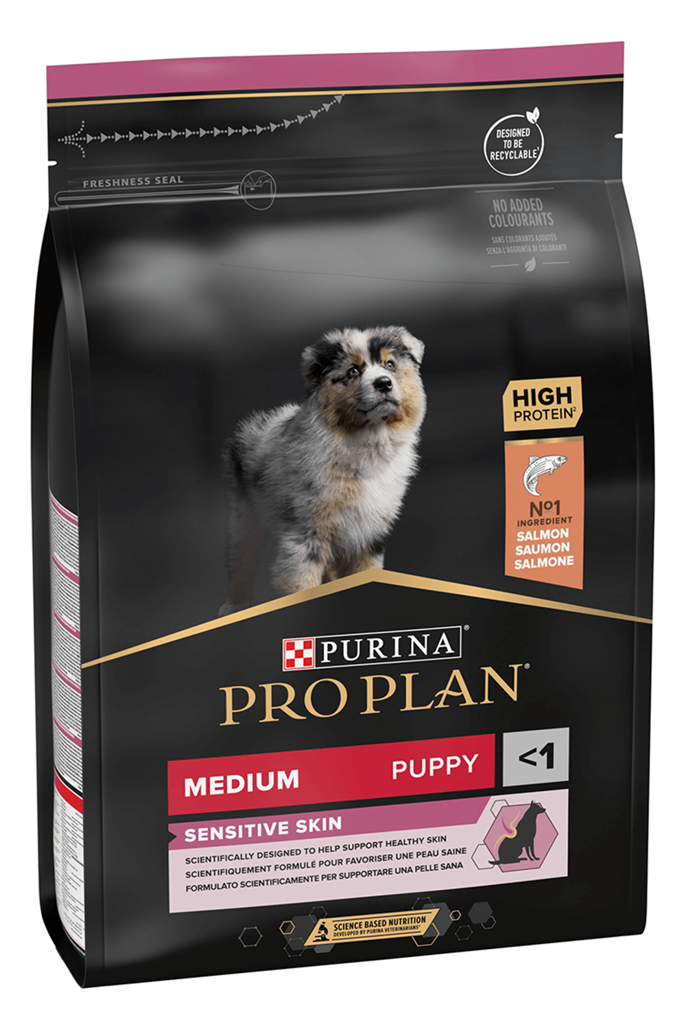 Proplan Puppy Medium Sensitive Skin Somonlu Orta Irk Yavru Köpek Maması 3 kg