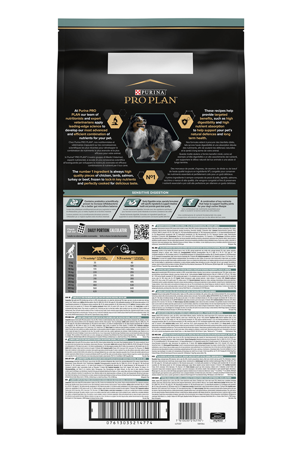 Proplan Sensitive Digestion Kuzulu ve Pirinçli Orta Irk Yetişkin Köpek Maması 14 kg