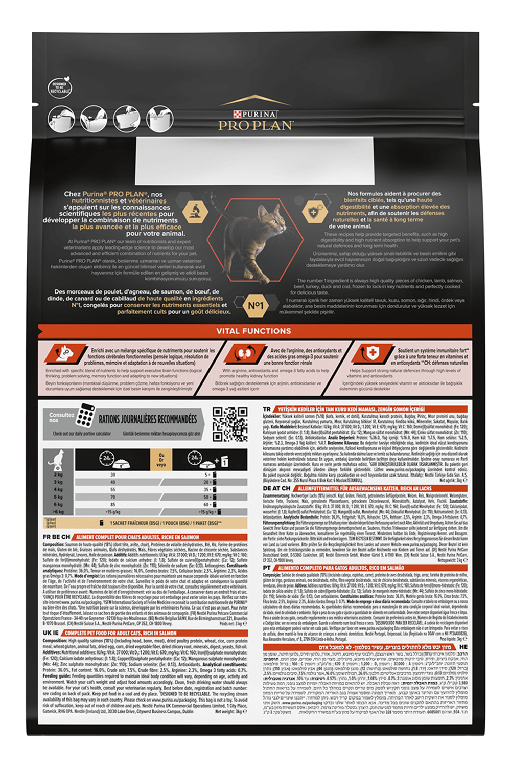 Proplan Somonlu ve Pirinçli Yetişkin Kedi Maması 10 Kg