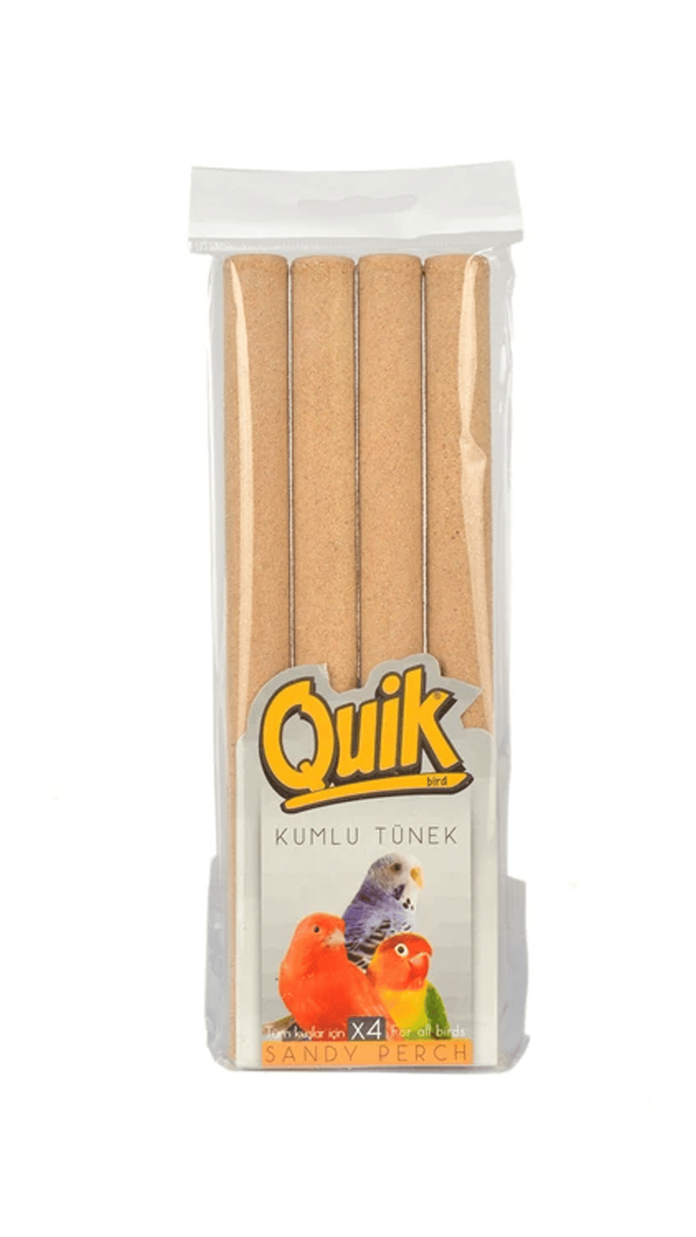 Quik Kumlu Tünek Kuş Tüneği 4'lü