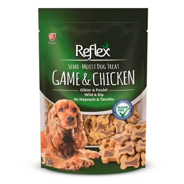 Reflex Av Hayvanlı ve Tavuklu Yarı Yumuşak Köpek Ödül Maması 150gr