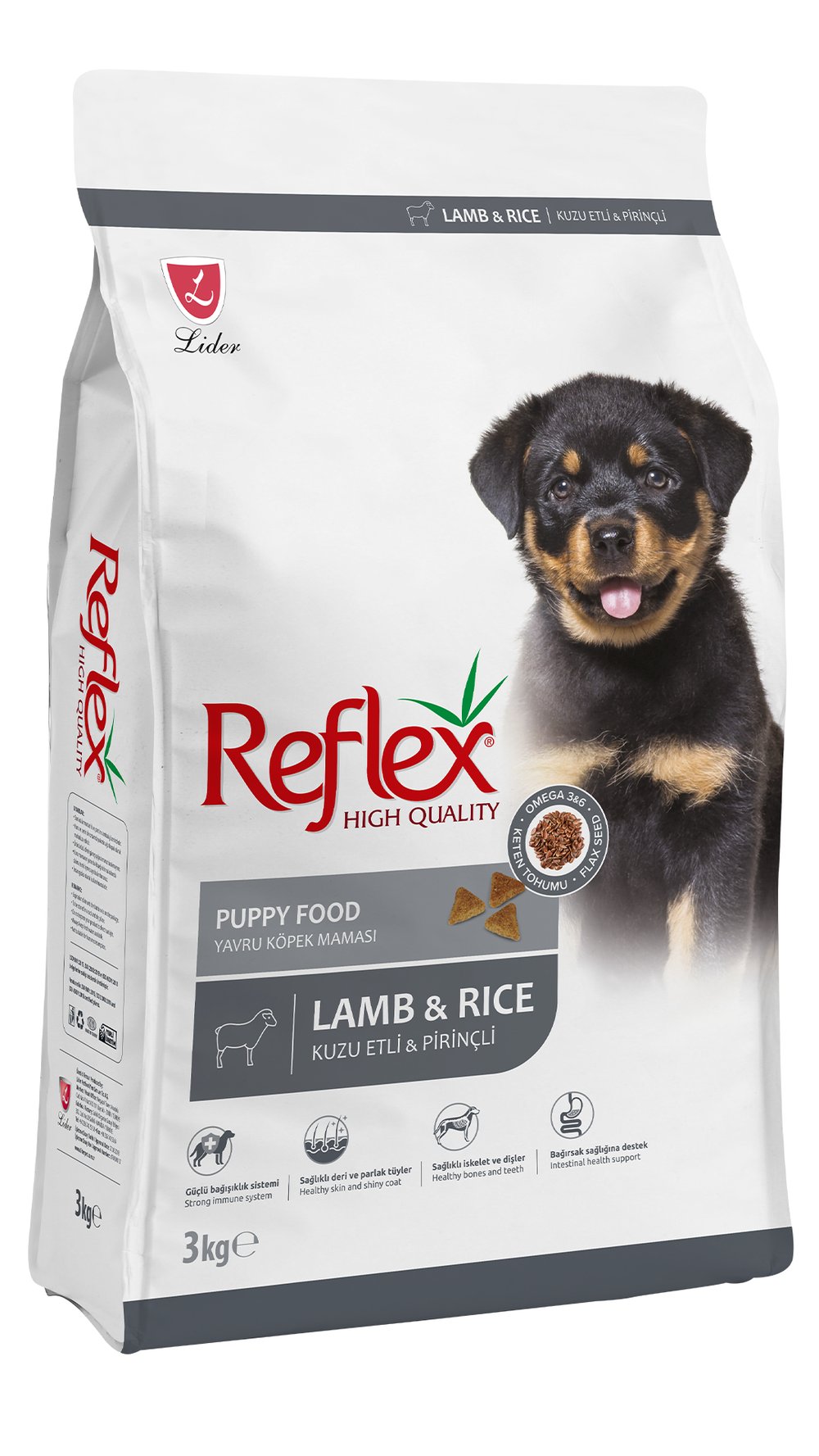 Reflex Kuzu Etli ve Pirinçli Yavru Köpek Maması 3 kg