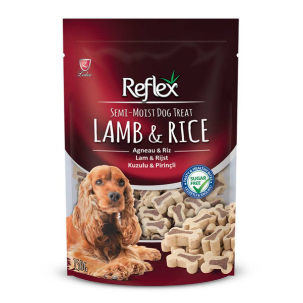 Reflex Kuzulu ve Pirinçli Köpek Ödül Maması 150gr