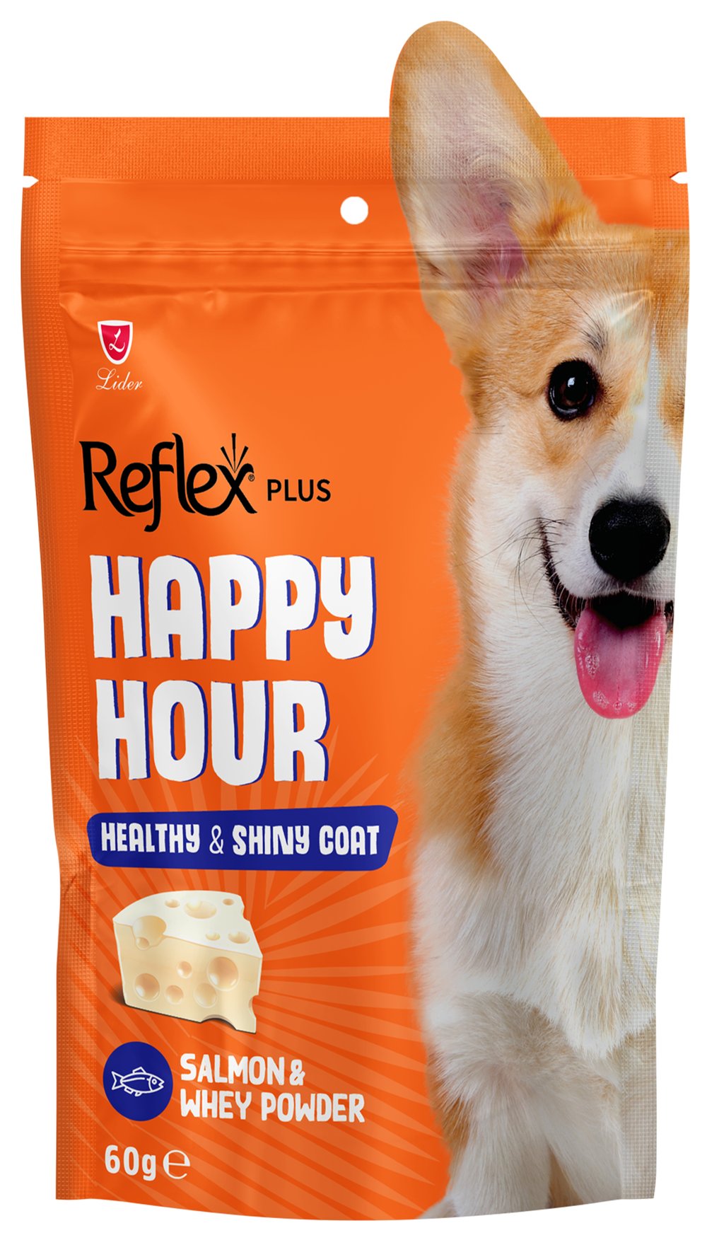 Reflex Plus Happy Hour Sağlıklı ve Parlak Tüyler İçin Destekleyici Köpek Ödül Maması 60gr