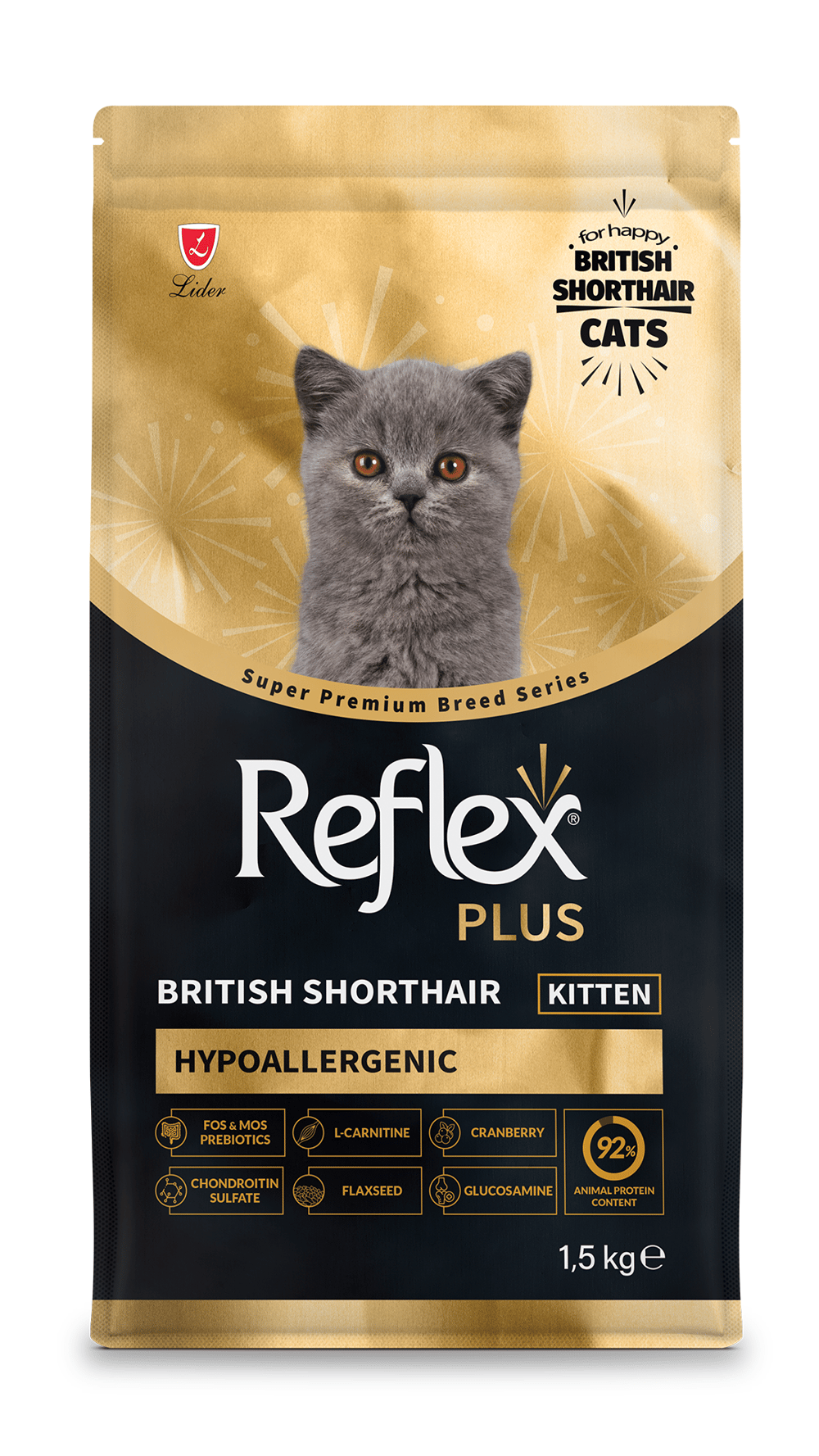 Reflex Plus HypoAllergenic British Shorthair Yavru Kedi Maması 1,5kg